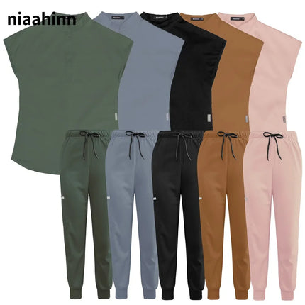 High Quality Scrub Uniform Jogging Pant Pet Grooming Doctor Work Clothes Health Care Medical School Accessories Nursing Workwear-KarWorkwear