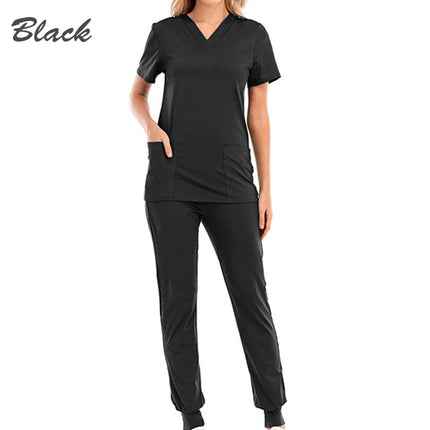 Pet Beauty Agency uniform nurse uniform medical uniform V-collar nursing frosted uniform salon SPA Women's suits suits s-KarWorkwear