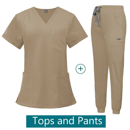 Scrubs Medical Uniforms Woman Multicolour SPA Beauty Uniform Dentist Veterinary Working Clothes Unisex Pharmacy Clinic Scrub New-KarWorkwear