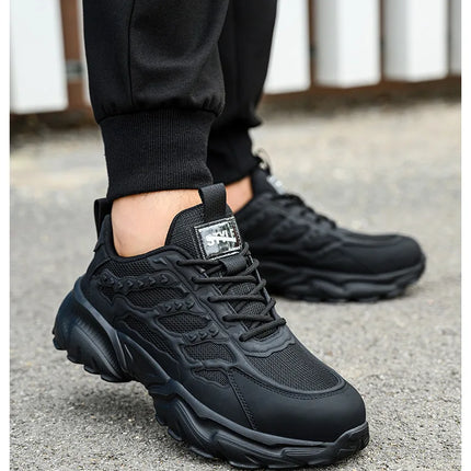 White Safety Shoes Men Steel Toe Boots Work Sneakers Anti-smash Anti-puncture Indestructible Shoes Sport Men Protective Shoes-KarWorkwear