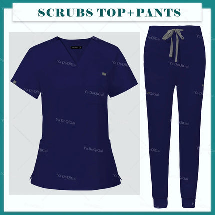 Purple Operating Room Clothes Medical Uniforms Scrubs Set Hospital Working Scrubs Set Medical Nurse Dental Surgery Suit Workwear-KarWorkwear