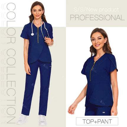 Hospital Working Scrubs Set Operating Room Medical Uniforms Beauty Salon Workwear Dental Surgery Unifomrs Nurse Suits Wholesale-KarWorkwear