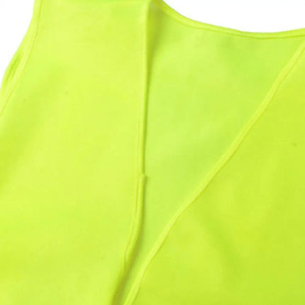 High Visibility Reflective Clothing for Safety Unisex Protective Traffic Vest Yellow Outdoor For Running Cycling Sports Vest