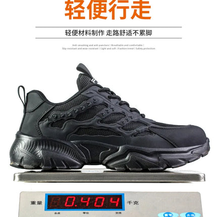 White Safety Shoes Men Steel Toe Boots Work Sneakers Anti-smash Anti-puncture Indestructible Shoes Sport Men Protective Shoes-KarWorkwear