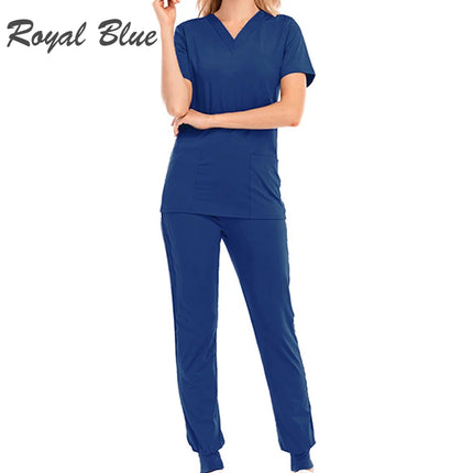 Pet Beauty Agency uniform nurse uniform medical uniform V-collar nursing frosted uniform salon SPA Women's suits suits s-KarWorkwear