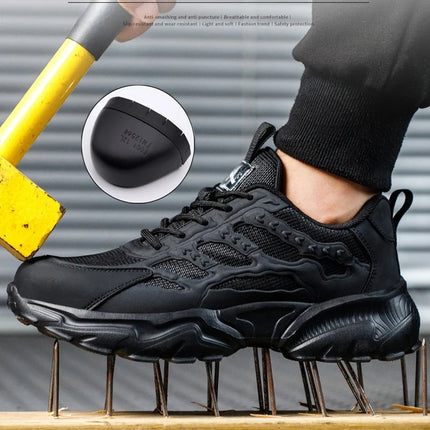 White Safety Shoes Men Steel Toe Boots Work Sneakers Anti-smash Anti-puncture Indestructible Shoes Sport Men Protective Shoes-KarWorkwear