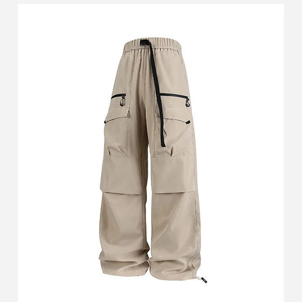 Workwear charge Men's 2025 autumn new style casual pants, loose wide-leg pants, high street American retro men's pants