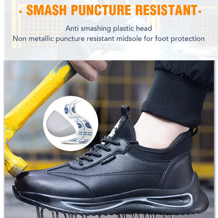 Safety Shoes Men for Work SteelToe Free Shipping Industrial Boots Man Protection for the Feet Smash-Proof Waterproof-KarWorkwear