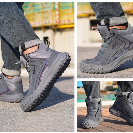 Autumn Winter New Work Safety Boots For Men Designer Work Sneakers Anti-puncture Security Shoes Work Boots Indestructible Shoes-KarWorkwear