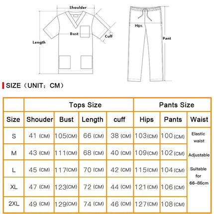 Wholesale Medical Service Scrubs Set Nurse Scrub Suit Hospital Doctor Work Clothes Surgical Uniform Multicolor Jogging Top Pants-KarWorkwear