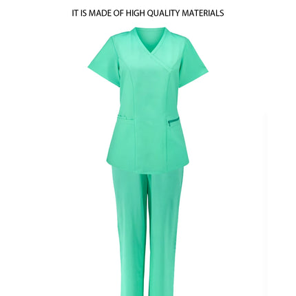 Slim fitting Surgical working clothes Doctor Nurse Nursing Uniforms Women Medical Workwear Spa Dentist Lab Clinic vet Scrub Suit-KarWorkwear