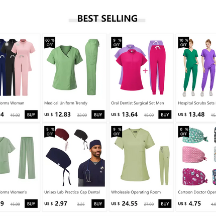 Medical Workwear Operating RoomTop Pants Surgical Clothes Scrubs  Uniforms Women Uniforms Medical Clothing for  Scrub Joggers