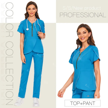 Hospital Working Scrubs Set Operating Room Medical Uniforms Beauty Salon Workwear Dental Surgery Unifomrs Nurse Suits Wholesale-KarWorkwear