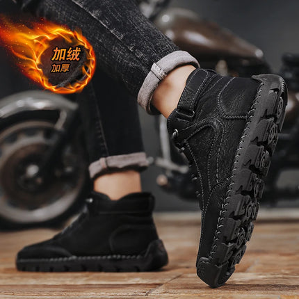 Loafers Ankle Boots Male Sneakers Sports and Leisure Casual Sneaker Leather Shoes Men's Casual Shoes Work Boots for Men Fashion-KarWorkwear