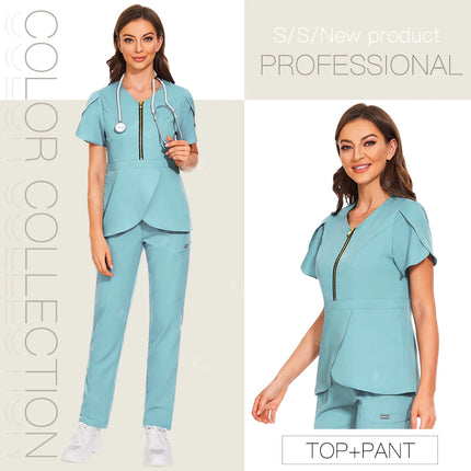 Hospital Working Scrubs Set Operating Room Medical Uniforms Beauty Salon Workwear Dental Surgery Unifomrs Nurse Suits Wholesale-KarWorkwear