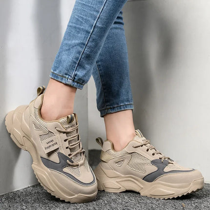 New Fashion 2024 Women's Safety Shoes Sneakers Women Anti-smash Anti-puncture Security Boots Protective Shoes Breathable-KarWorkwear