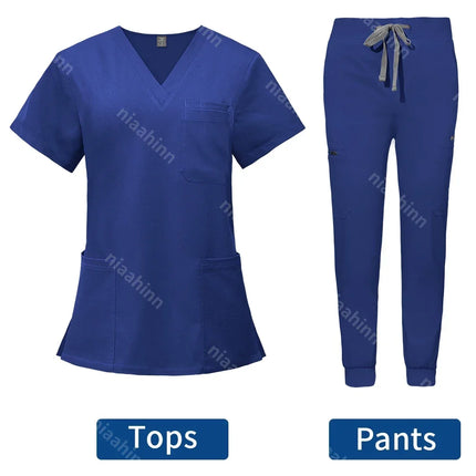 Wholesale Hospital Working Scrubs Set Operating Room Scrubs Medical Uniform Medical Supplies Workwear Dental Surgery Nurse Suits-KarWorkwear