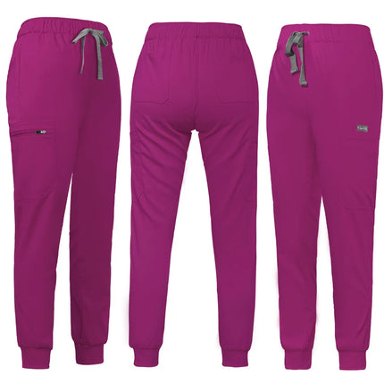 Unisex Jogger Pants Dentist Pants Solid Color Beauty Salon Nursing Men Jogging Pants Spa Uniform Pants Pet Medical Doctor Scrub-KarWorkwear