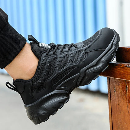 White Safety Shoes Men Steel Toe Boots Work Sneakers Anti-smash Anti-puncture Indestructible Shoes Sport Men Protective Shoes-KarWorkwear