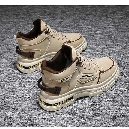 Mens Boots High Top Shoes Casual Winter Platform Designer Luxury Ankle Sport Chelsea Tactical Cowboy Work Safety Sneakers 안전화-KarWorkwear