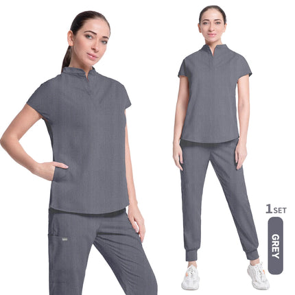 Jogger Sports Suit High Quality Solid Color Women's New Medical Operating Room Medical Uniform Scrubs Doctor Nurse Suit Unisex-KarWorkwear