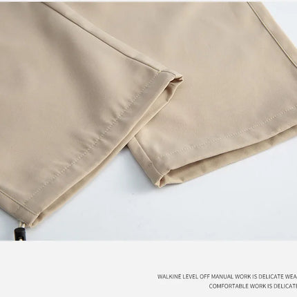 Workwear charge Men's 2025 autumn new style casual pants, loose wide-leg pants, high street American retro men's pants