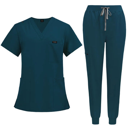 Multilcolors Hospital Medical Scrub Suits Uniform Women Men Scrubs Set Beauty Work Clothes Nurse Accessories Dental Surgery Suit-KarWorkwear