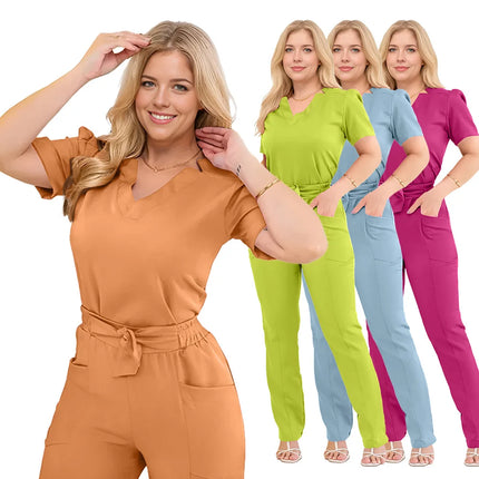 Surgical Uniforms Woman Nursing Articles Clinical Uniform Women Medical Scrubs Sets Nurses Beautician Work Clothes Accessories