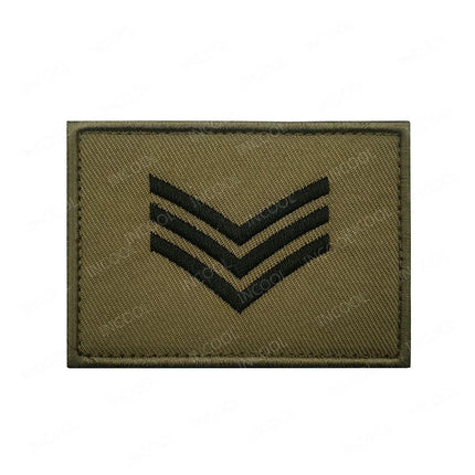UK Flag IR Reflective Embroidered Patches Appliqued Uniform Rank Shoulder Armband MP MED For Cap