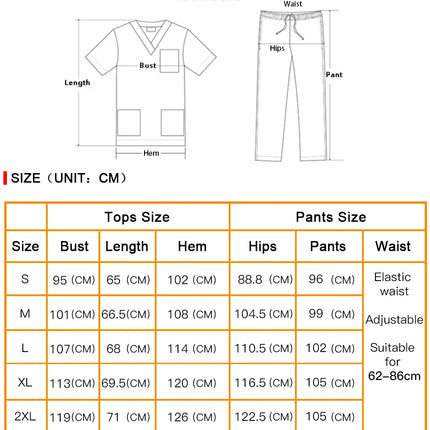 High Quality Scrub Uniform Jogging Pant Pet Grooming Doctor Work Clothes Health Care Medical School Accessories Nursing Workwear-KarWorkwear
