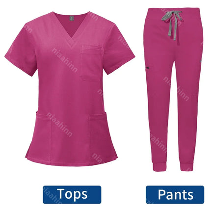 Wholesale Hospital Working Scrubs Set Operating Room Scrubs Medical Uniform Medical Supplies Workwear Dental Surgery Nurse Suits-KarWorkwear