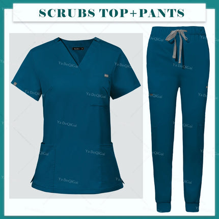 Purple Operating Room Clothes Medical Uniforms Scrubs Set Hospital Working Scrubs Set Medical Nurse Dental Surgery Suit Workwear-KarWorkwear