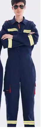 Work Overalls Men's Working Coverall Welding Suit Car Repairman Uniforms Workshop Mechanical Jumpsuit Hi Vis Safe Work Clothing-KarWorkwear