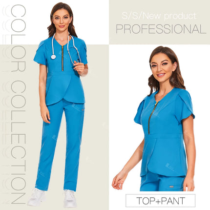 Hospital Working Scrubs Set Operating Room Medical Uniforms Beauty Salon Workwear Dental Surgery Unifomrs Nurse Suits Wholesale-KarWorkwear