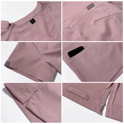 Scrubs Surgical Uniform Doctor Nurse Nursing Uniforms Men Women Medical Workwear Spa Dentist Medical Set Lab Clinic Scrub Suit-KarWorkwear