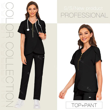 Hospital Working Scrubs Set Operating Room Medical Uniforms Beauty Salon Workwear Dental Surgery Unifomrs Nurse Suits Wholesale-KarWorkwear