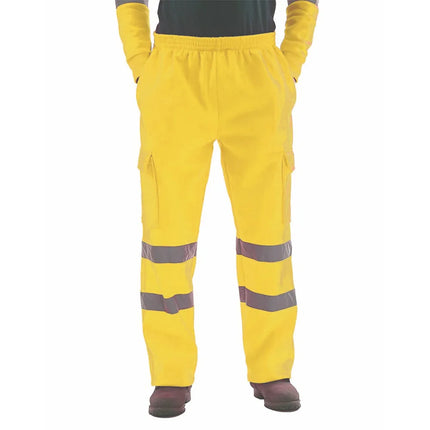 Mens Work Uniform Bottoms Safety Sweat Pants Striped Reflective Pants Loose Mens Jogging Trousers Joggers Patchwork Workwear