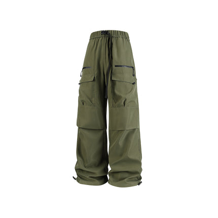 Workwear charge Men's 2025 autumn new style casual pants, loose wide-leg pants, high street American retro men's pants