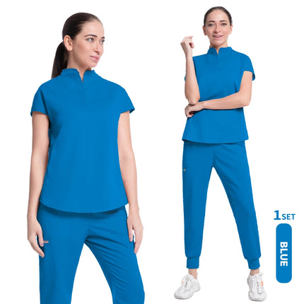 Jogger Sports Suit High Quality Solid Color Women's New Medical Operating Room Medical Uniform Scrubs Doctor Nurse Suit Unisex-KarWorkwear
