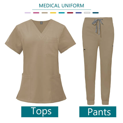 Nurse Uniform Woman Hospital Doctor Men's Medical Sweatshirt  Nursing Pants Unisex Workshop Uniforms Beauty SPA Work Clothes New-KarWorkwear