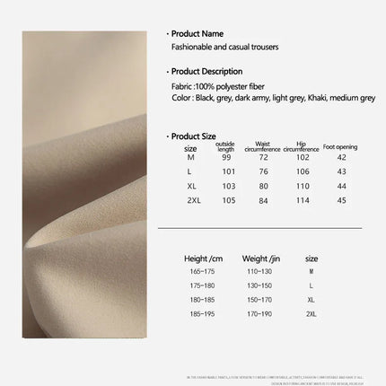 Workwear charge Men's 2025 autumn new style casual pants, loose wide-leg pants, high street American retro men's pants