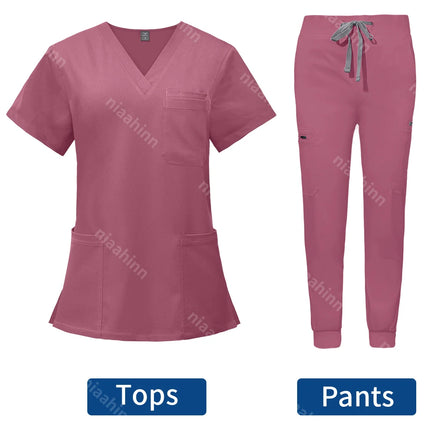 Wholesale Hospital Working Scrubs Set Operating Room Scrubs Medical Uniform Medical Supplies Workwear Dental Surgery Nurse Suits-KarWorkwear
