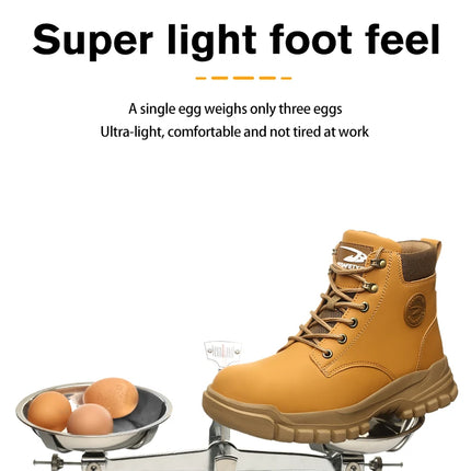 Men Protective Boots Steel Toe Shoes Anti-smash Anti-puncture Work Boots Safety Shoes Indestructible Winter Boots Waterproof-KarWorkwear