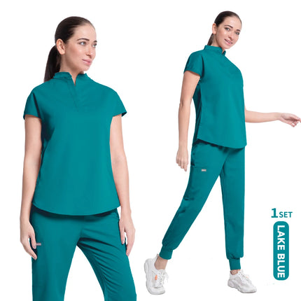 Jogger Sports Suit High Quality Solid Color Women's New Medical Operating Room Medical Uniform Scrubs Doctor Nurse Suit Unisex-KarWorkwear