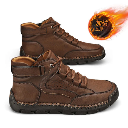 Loafers Ankle Boots Male Sneakers Sports and Leisure Casual Sneaker Leather Shoes Men's Casual Shoes Work Boots for Men Fashion-KarWorkwear