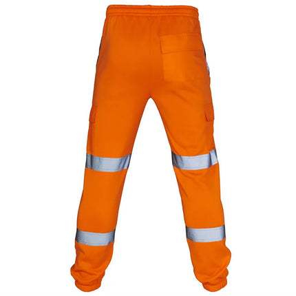 Reflective Safety Pants 360 Degree Reflective Zones High Visibility Casual Work Clothes Nocturnal Outdoor Joggers Pants for Men