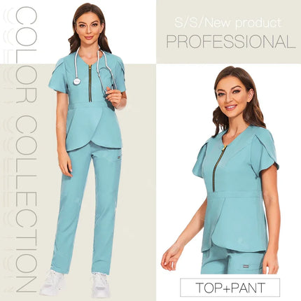 Hospital Working Scrubs Set Operating Room Medical Uniforms Beauty Salon Workwear Dental Surgery Unifomrs Nurse Suits Wholesale-KarWorkwear