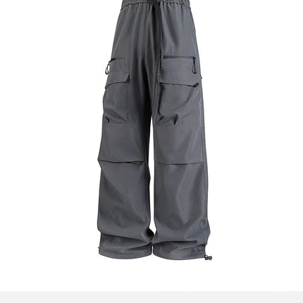 Workwear charge Men's 2025 autumn new style casual pants, loose wide-leg pants, high street American retro men's pants