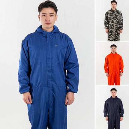 Work Jumpsuit Waterproof Breathable Sweat-absorbing Elastic Cuff Multiple-Pockets Anti-static Men Coveralls Work Uniform For Men-KarWorkwear