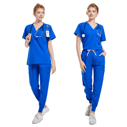 Handwashing Clothe Split Suit Short Sleeved Hand Brushing Pet Dentist Nurse Work Clothes Men Medical Care Clothes Nurse Uniform-KarWorkwear